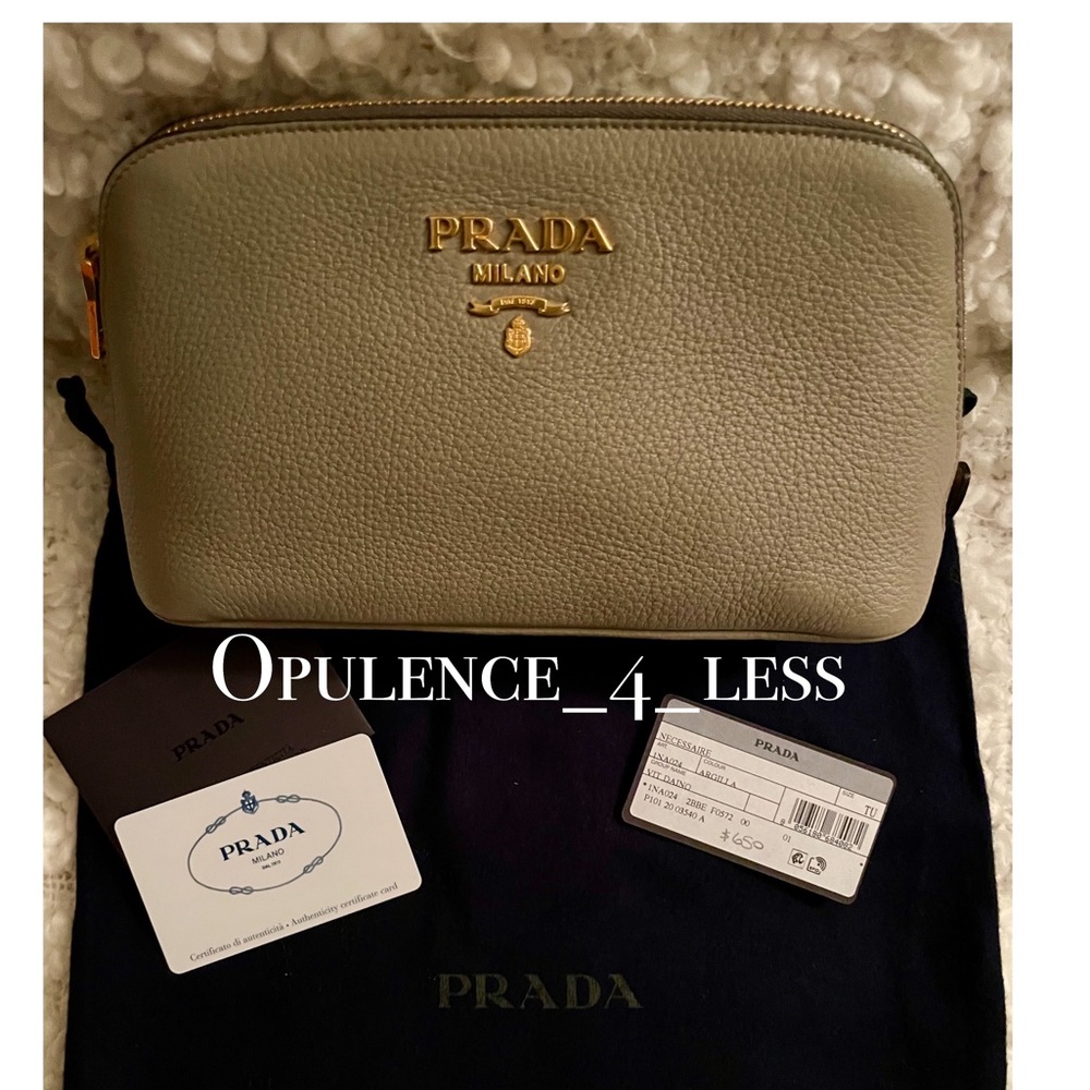 Prada Saffiano Clutch.